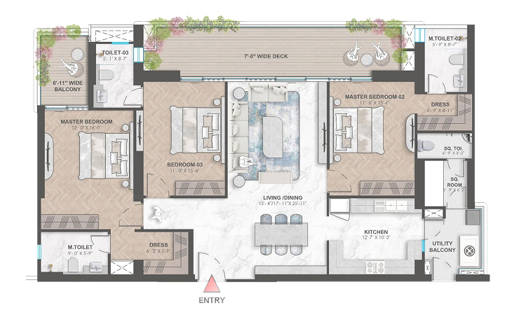 Kanakia Privaasa Floor Plan 3